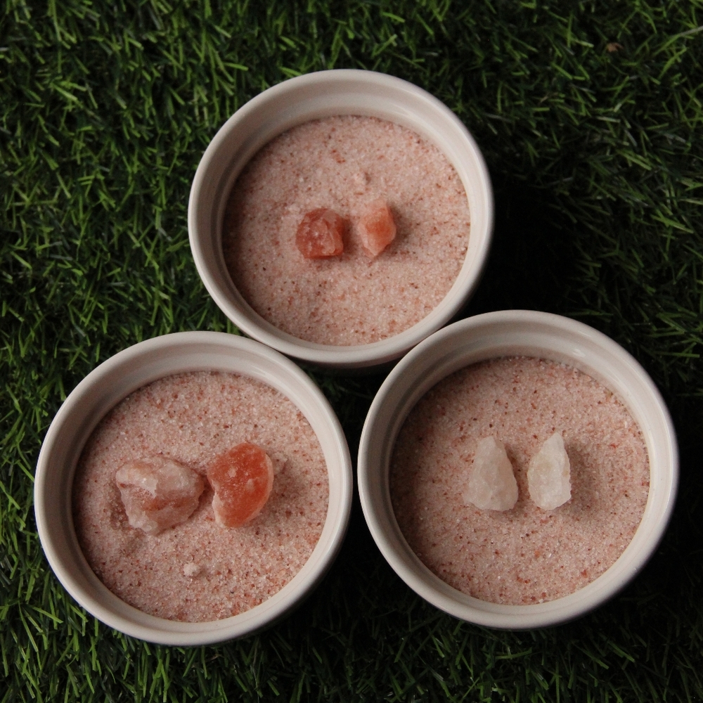 Himalayan Pink Salt Rock Studs